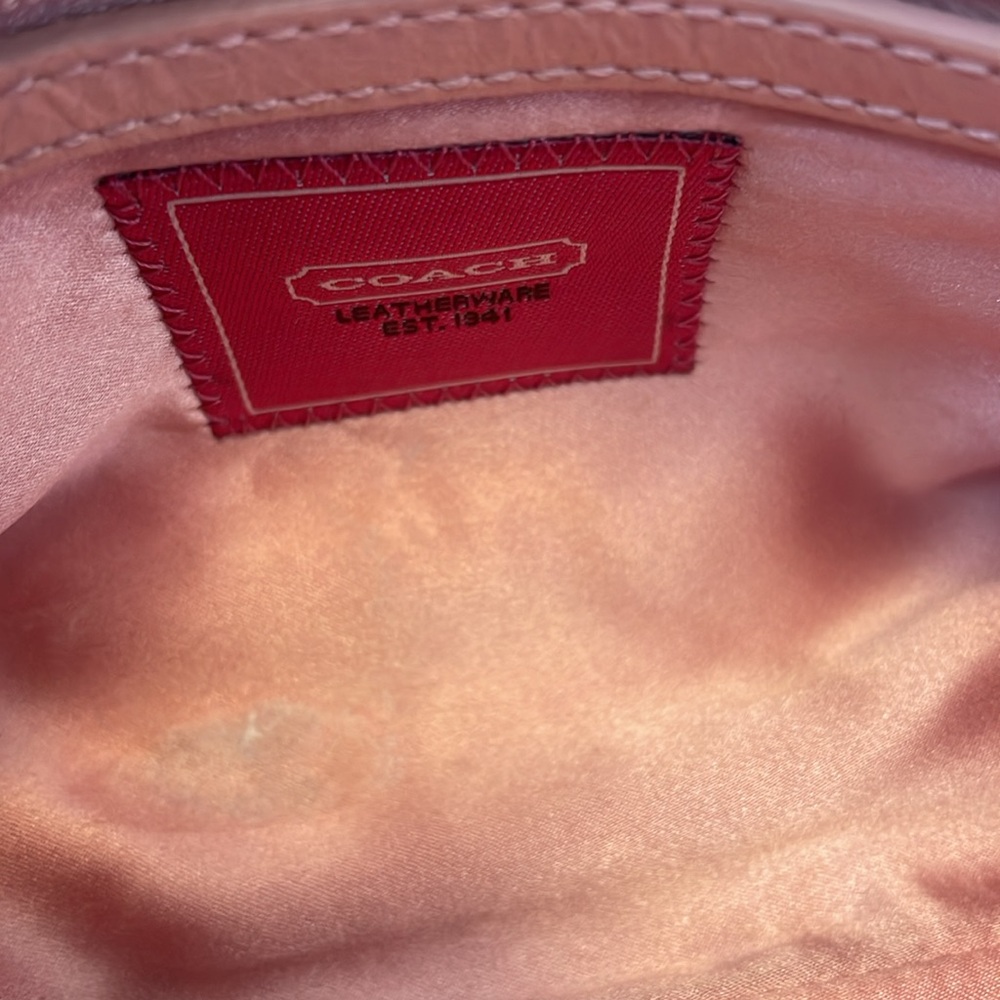 VINTAGE Y2K COACH MADISON SATIN SUEDE RHINESTONE MINI TOP HANDLE 8975 SOHO - Picture 11 of 13